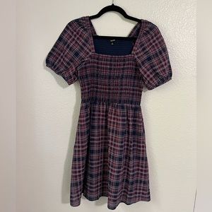 Madewell Lucie plaid dress, xs.